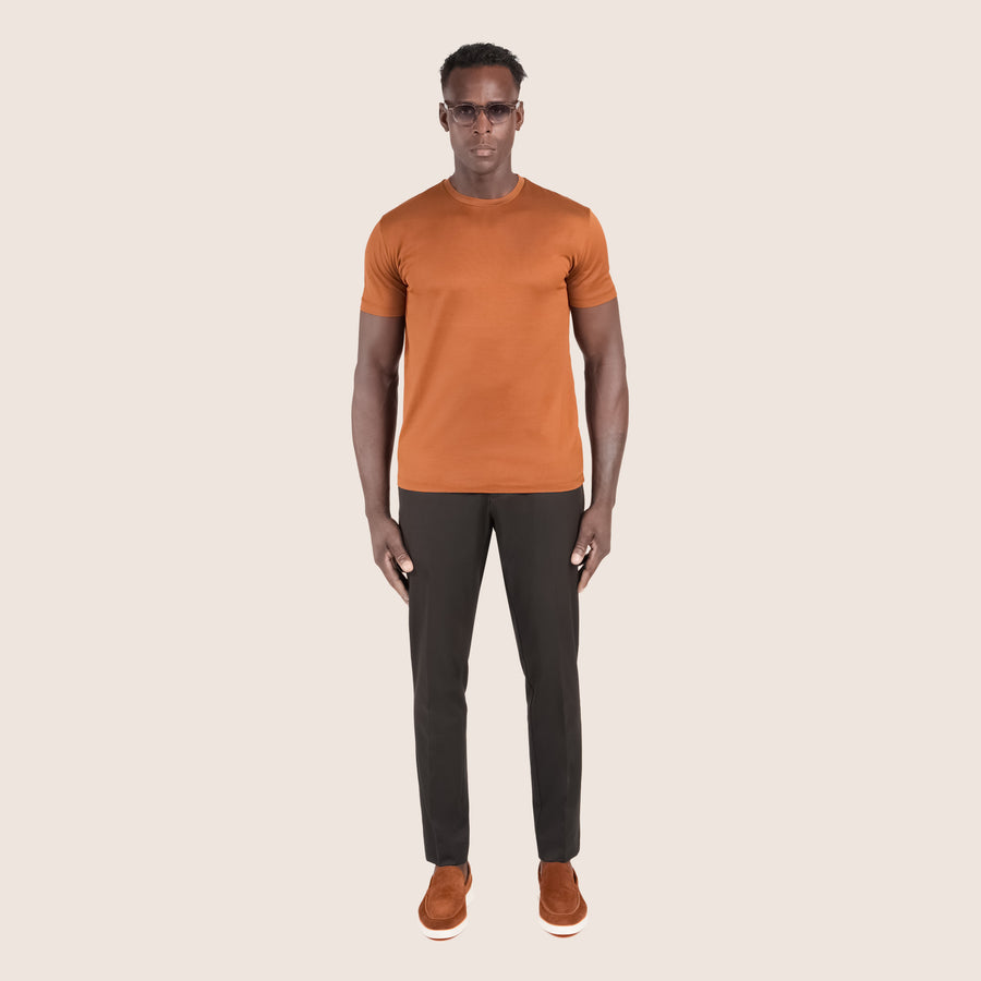 Mercerised Luxury T-shirt Copper