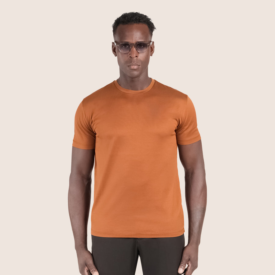 Mercerised Luxury T-shirt Copper