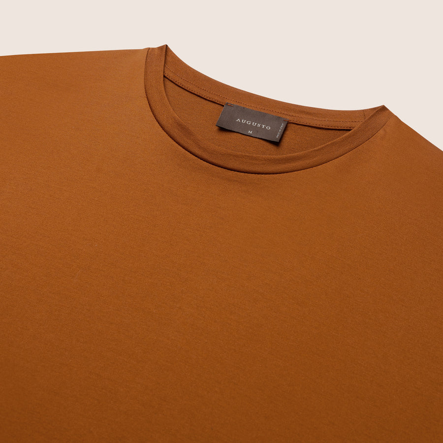 Mercerised Luxury T-shirt Copper