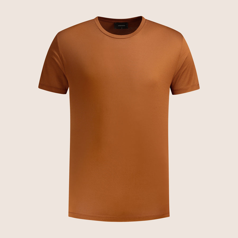 Mercerised Luxury T-shirt Copper