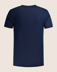 Gemerceriseerd Luxe T-shirt Marineblauw