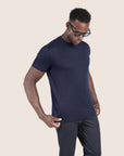 Mercerised Luxury T-shirt Navy