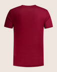 Mercerised Luxury T-shirt Wine Red