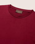 Mercerised Luxury T-shirt Wine Red