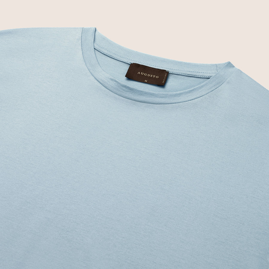 Mercerised Luxury T-shirt Sky