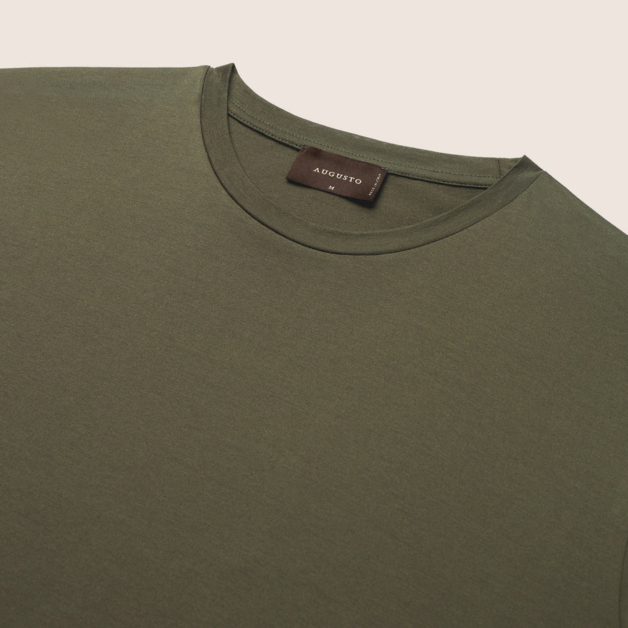 Mercerised Luxury T-shirt Olive