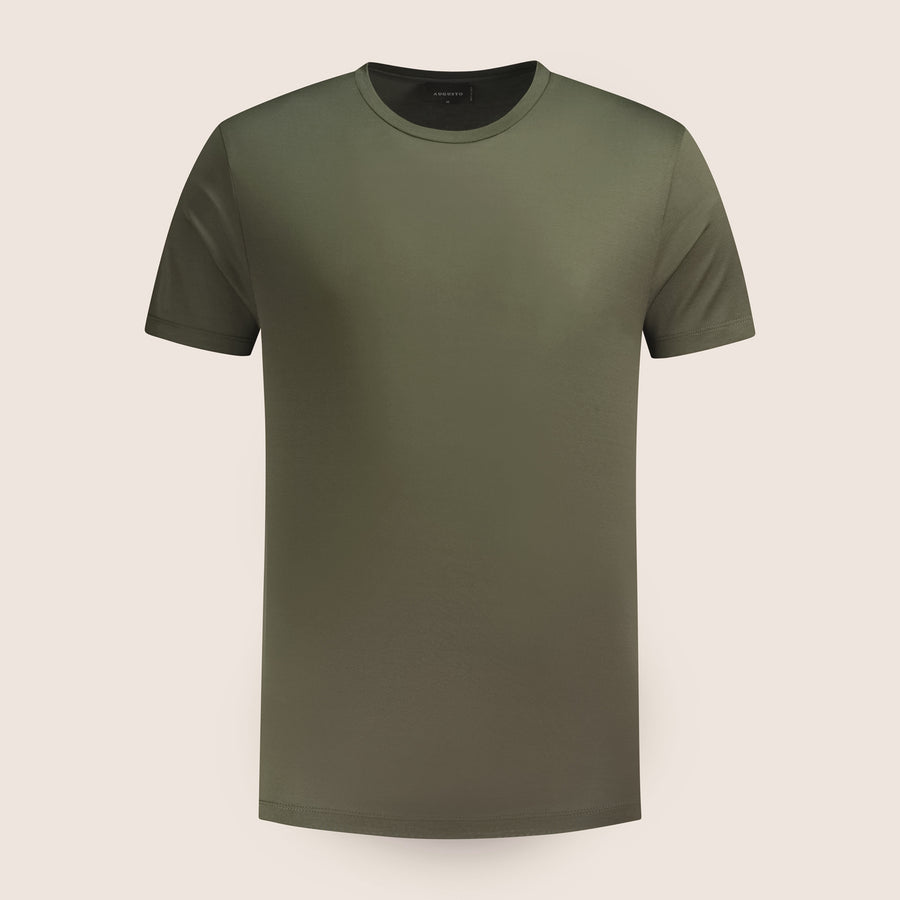 Mercerised Luxury T-shirt Olive