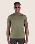 Mercerised Luxury T-shirt Olive