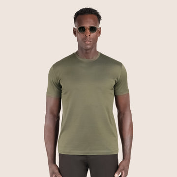 Mercerised Luxury T-shirt Olive