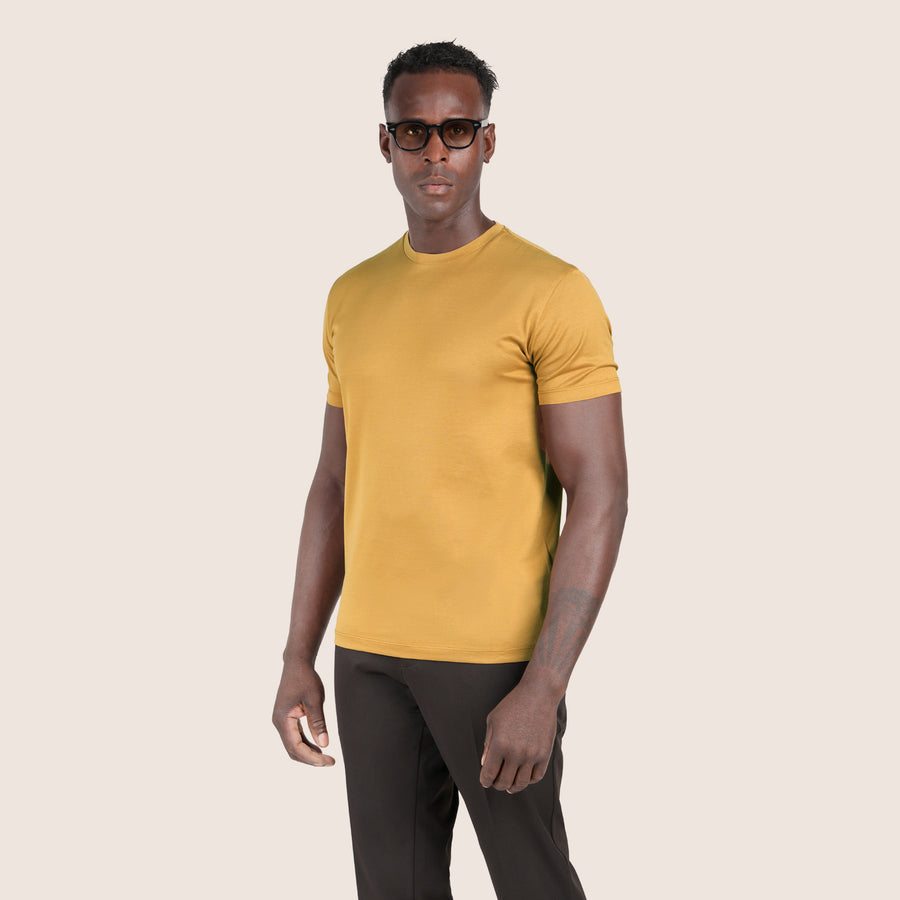 Mercerised Luxury T-shirt Honey