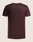 Mercerised Luxury T-shirt Aubergine