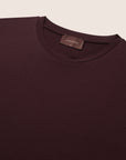 Gemerceriseerd Luxe T-shirt Aubergine