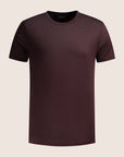 Gemerceriseerd Luxe T-shirt Aubergine