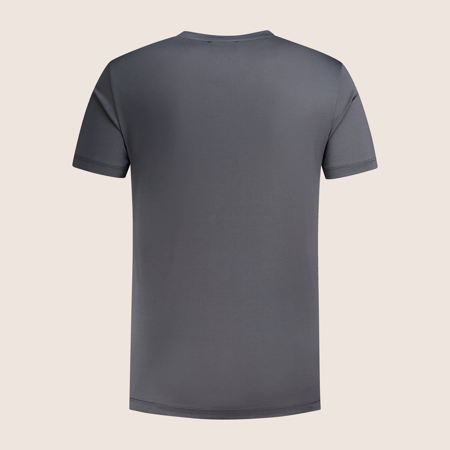 Mercerised Luxury T-shirt Gun Metal