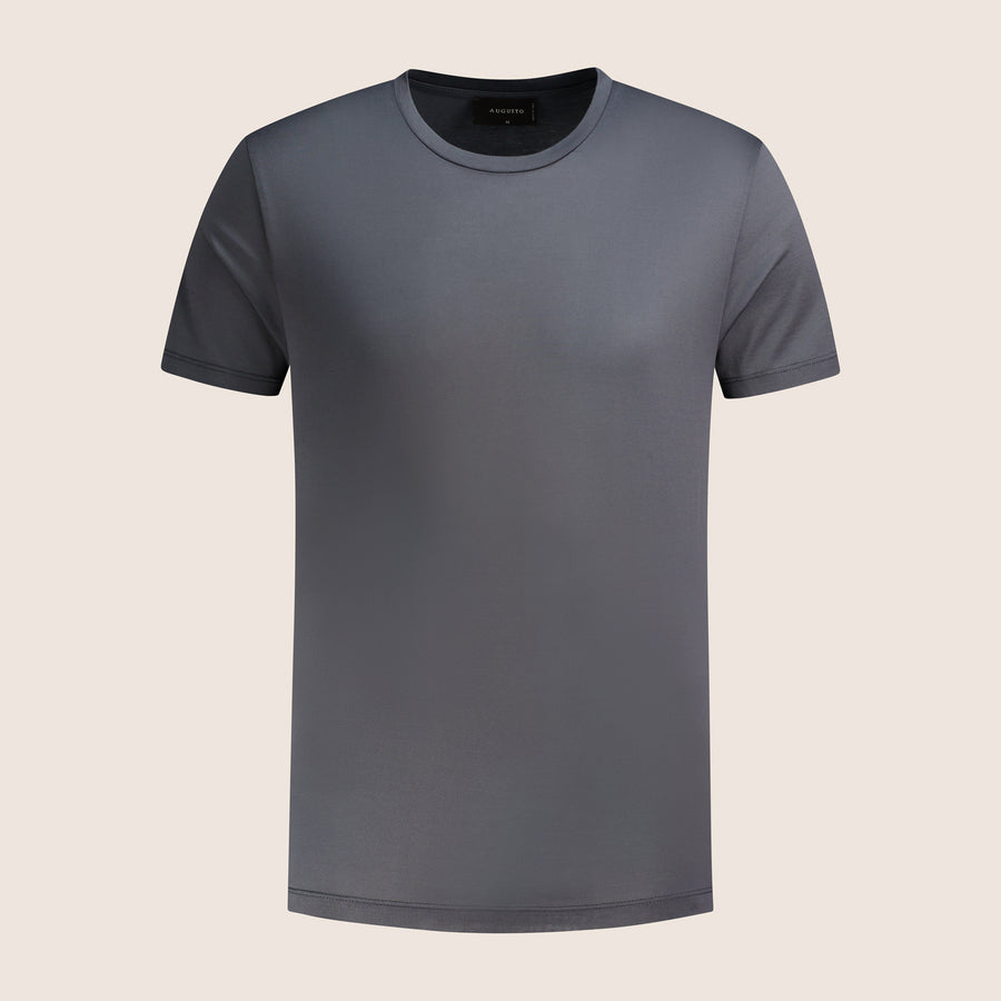 Mercerised Luxury T-shirt Gun Metal