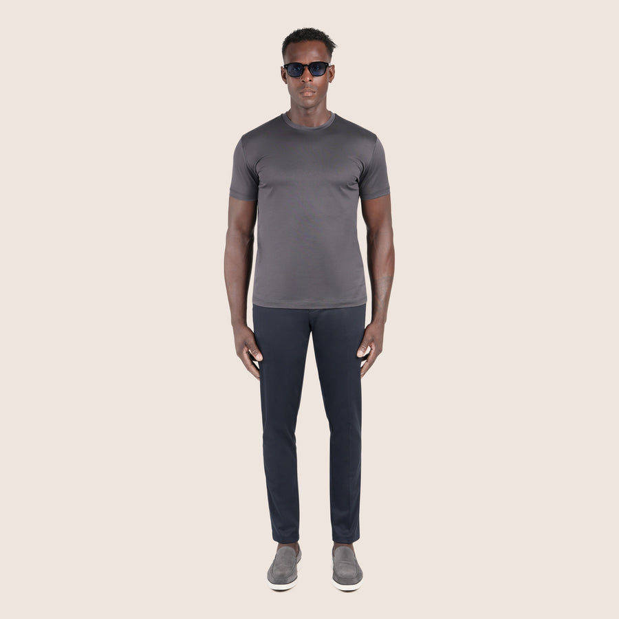 Gemerceriseerd Luxe T-shirt G-metaal