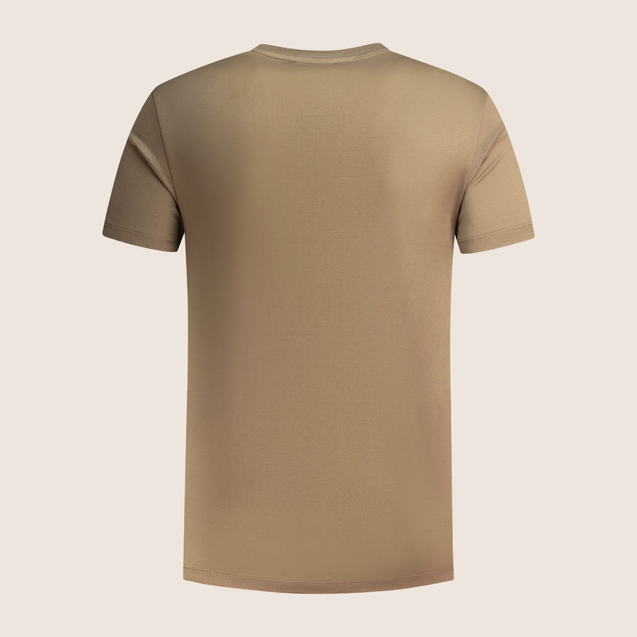 Mercerised Luxury T-shirt Brass