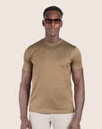 Mercerised Luxury T-shirt Brass