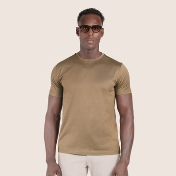 Mercerised Luxury T-shirt Brass