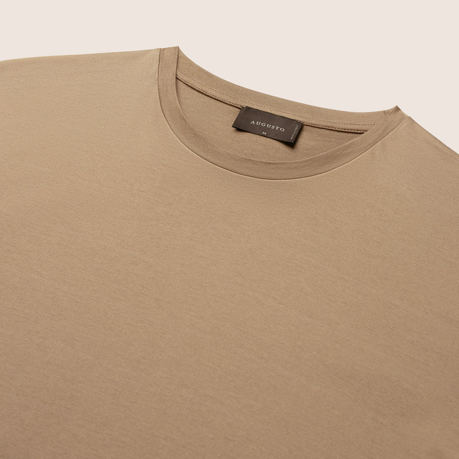 Mercerised Luxury T-shirt Sand