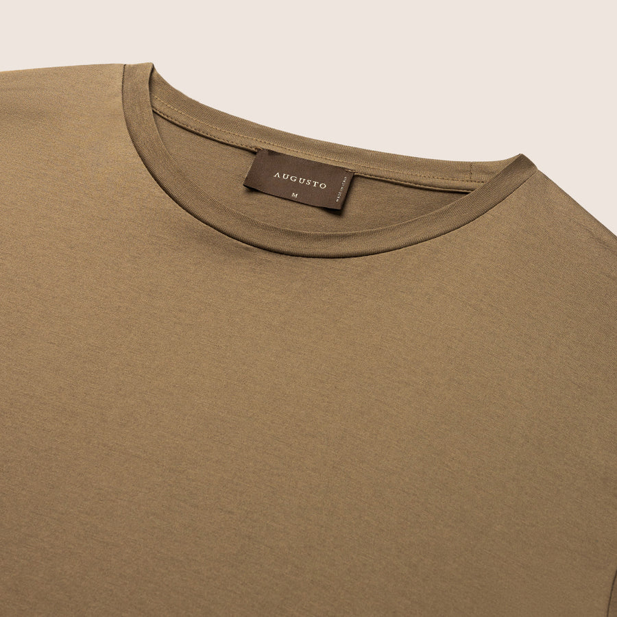 Mercerised Luxury T-shirt Brass