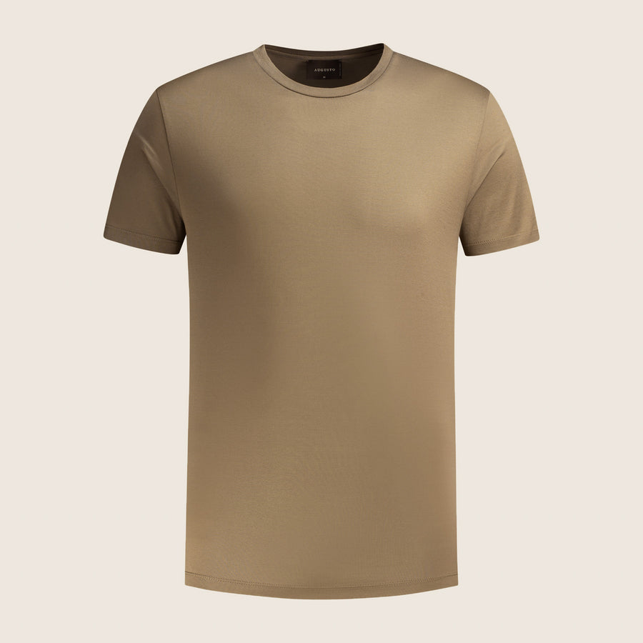 Mercerised Luxury T-shirt Brass