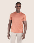 Mercerised Luxury T-shirt Coral