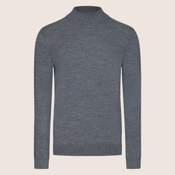 Mock Neck Shirt Grey