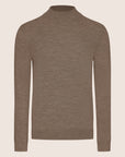 Mock Neck Shirt Taupe