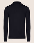 Mock Neck Shirt Navy