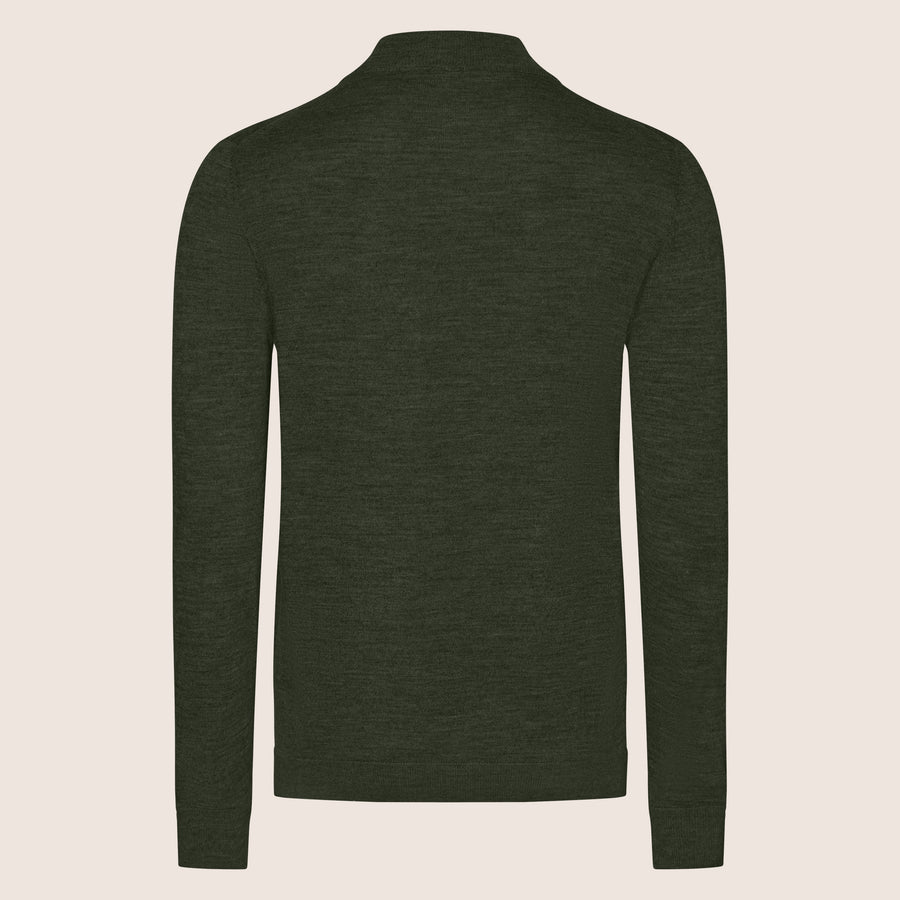 Mock Neck Shirt Army Green