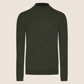 Mock Neck Shirt Army Green