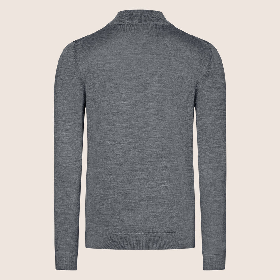 Half Zip Shirt Grey