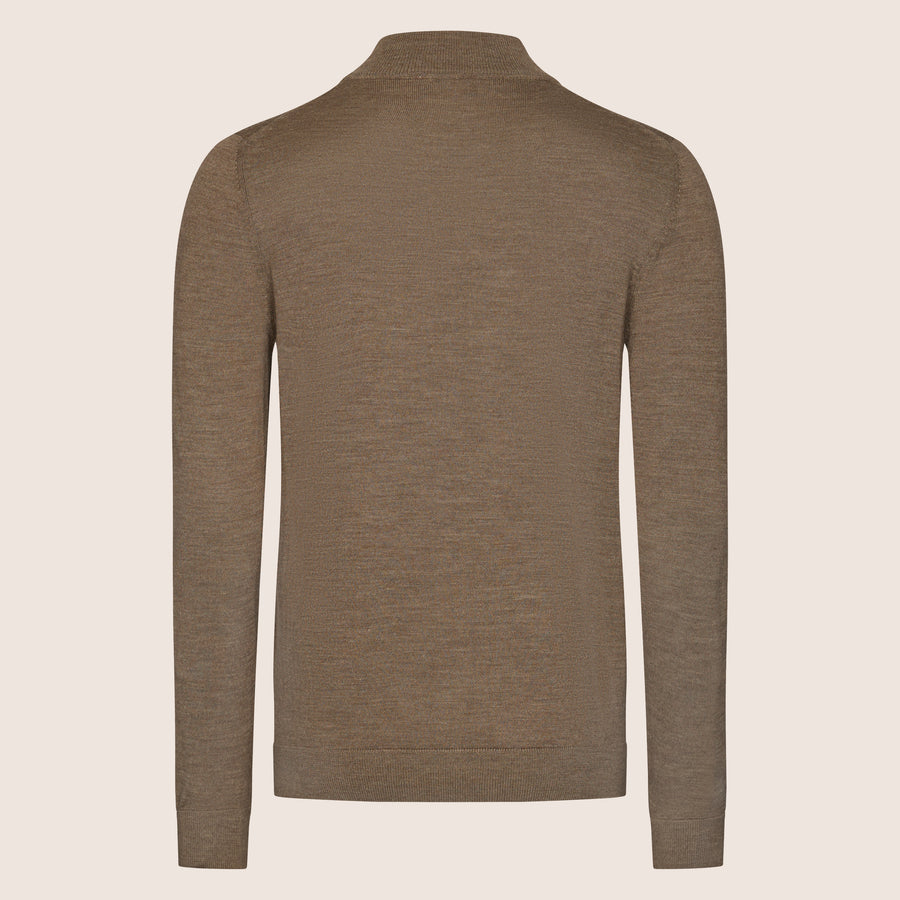 Half Zip Shirt Taupe