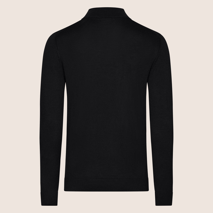 Half Zip Shirt Black