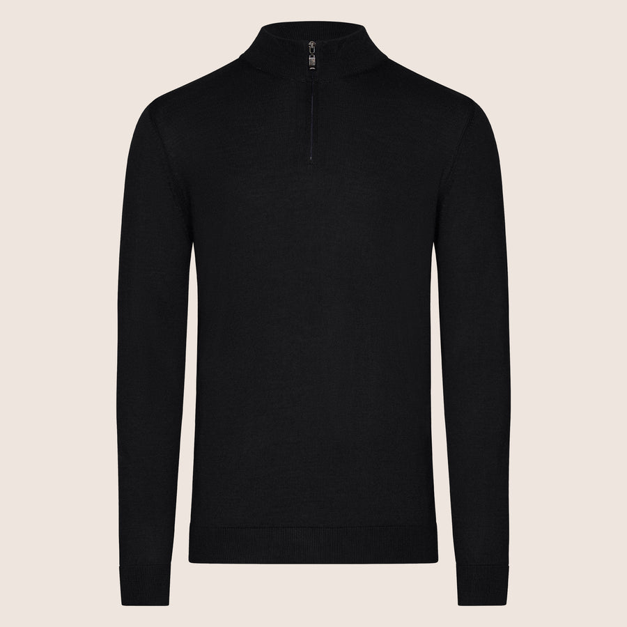 Half Zip Shirt Black