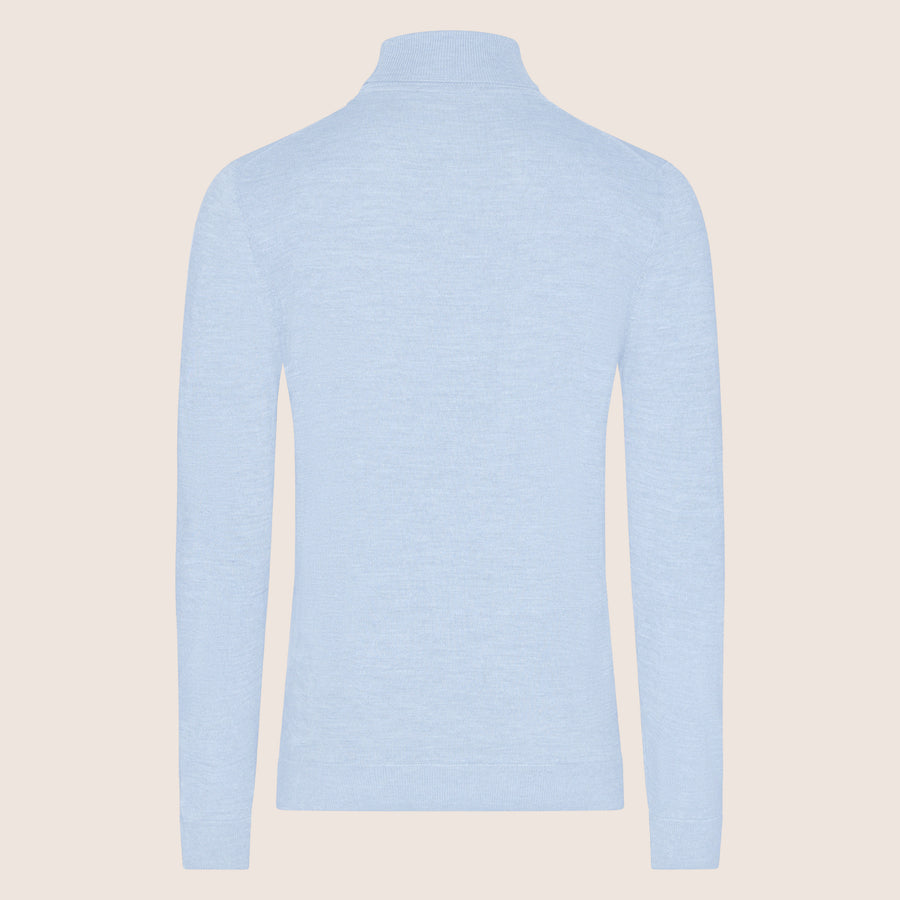 Turtle Neck Shirt Light Blue