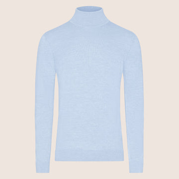 Turtle Neck Shirt Light Blue