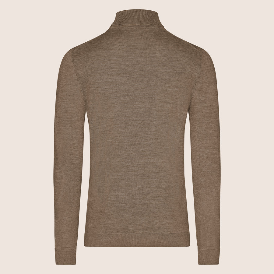 Turtle Neck Shirt Taupe