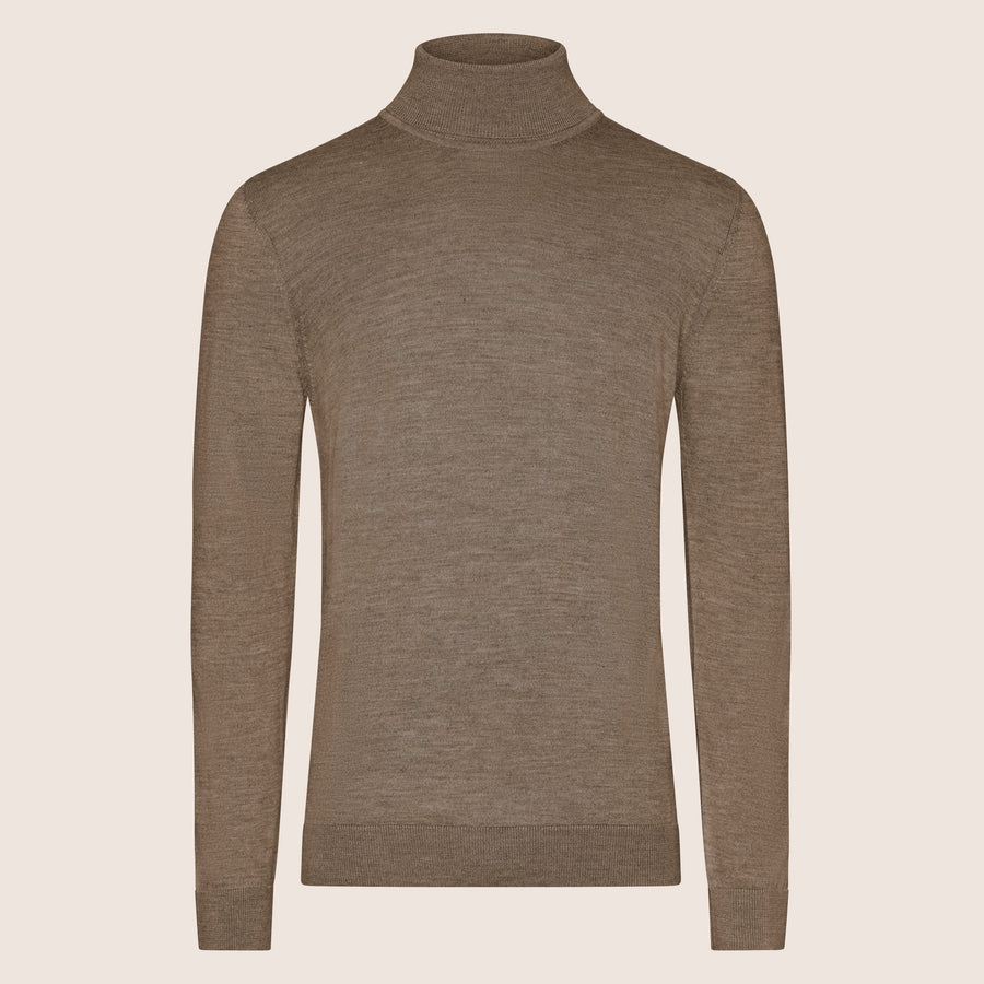 Turtle Neck Shirt Taupe