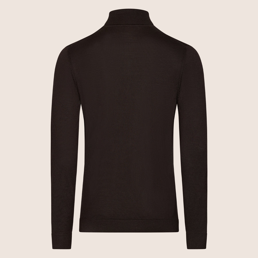 Turtle Neck Shirt Brown