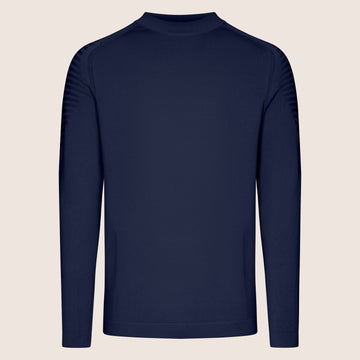 Dry Tech Crew Neck Contrast Navy