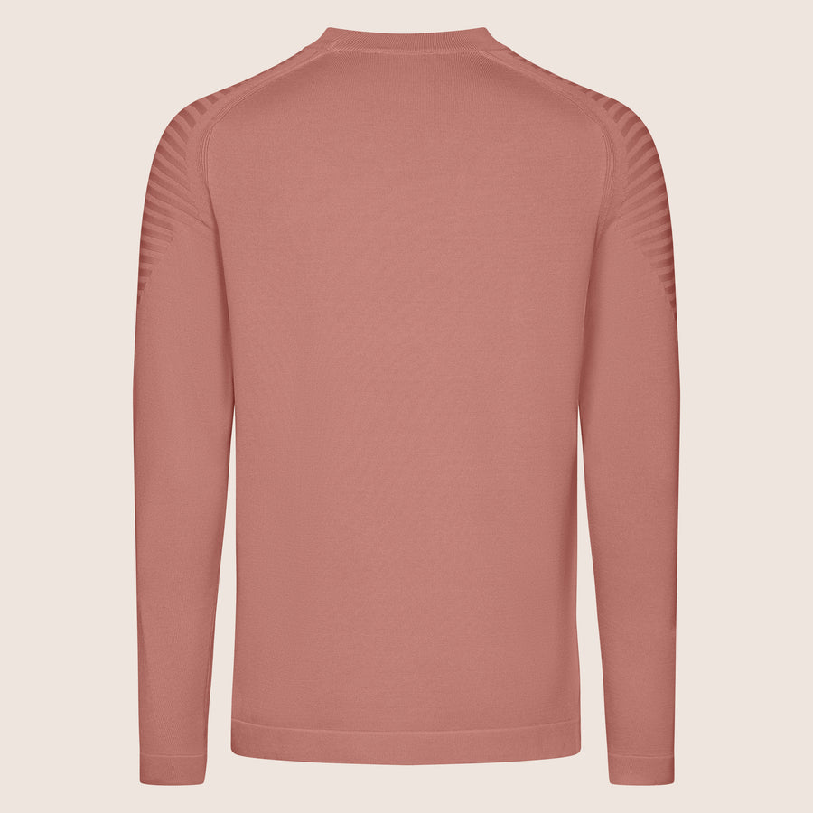 Dry Tech Crew Neck Contrast Coral