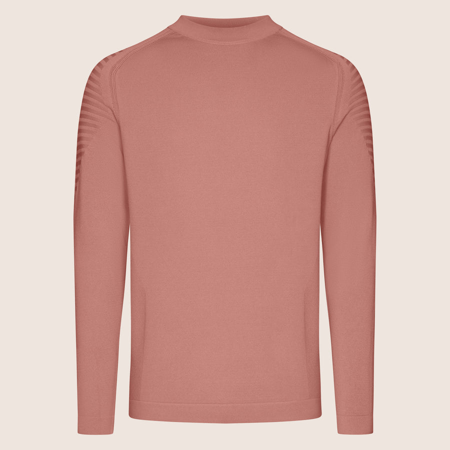 Dry Tech Crew Neck Contrast Coral