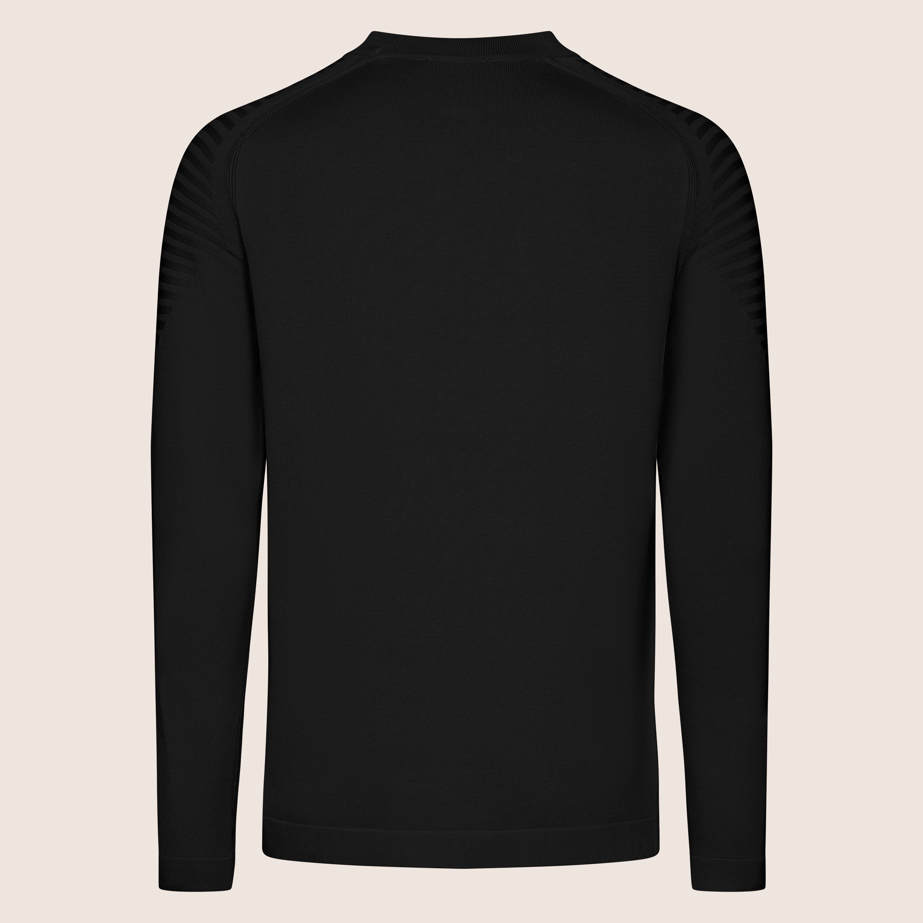 Dry Tech Crew Neck Contrast Black