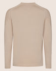 Dry Tech Crew Neck Contrast Taupe