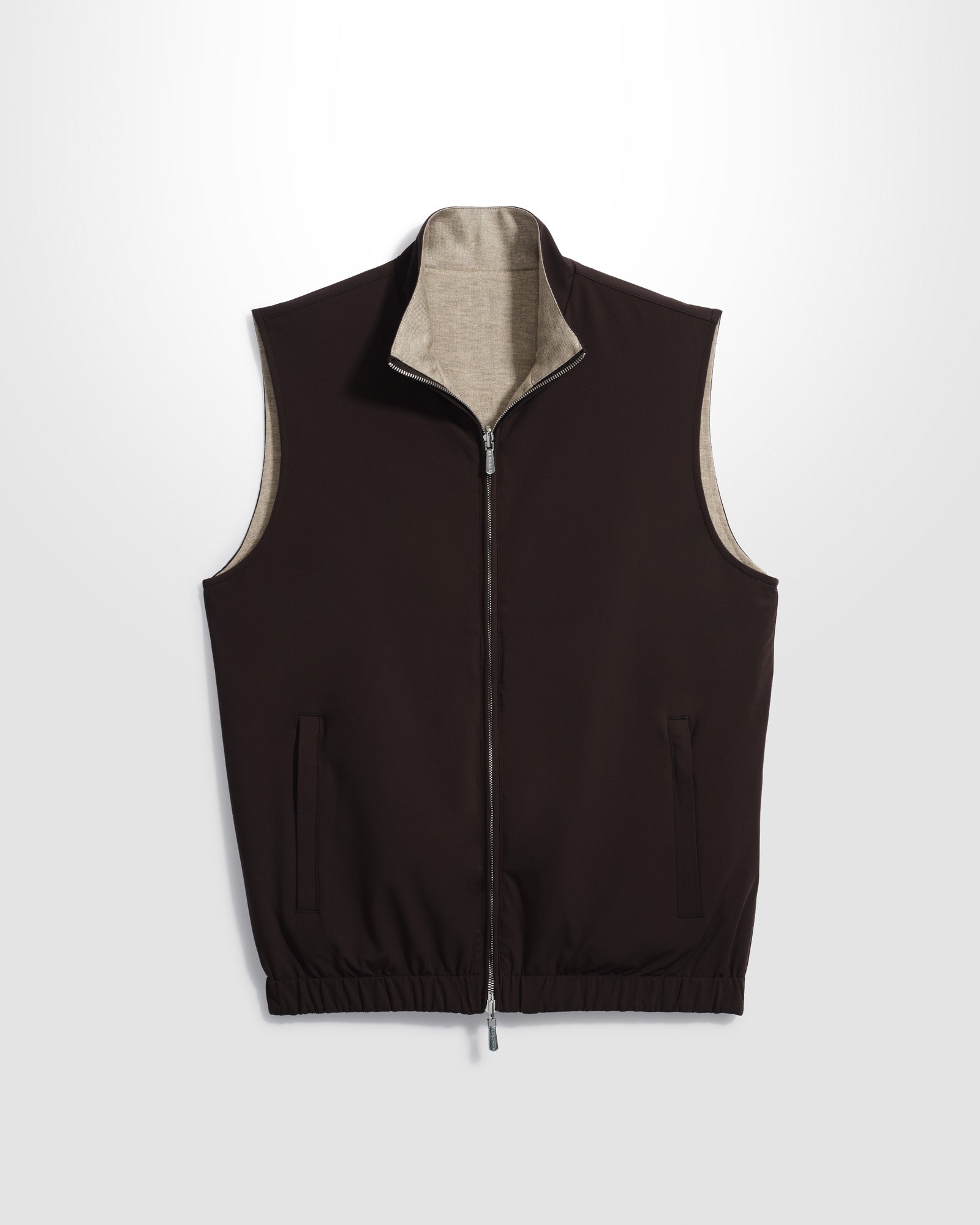 Reversible Classic Gilet Brown