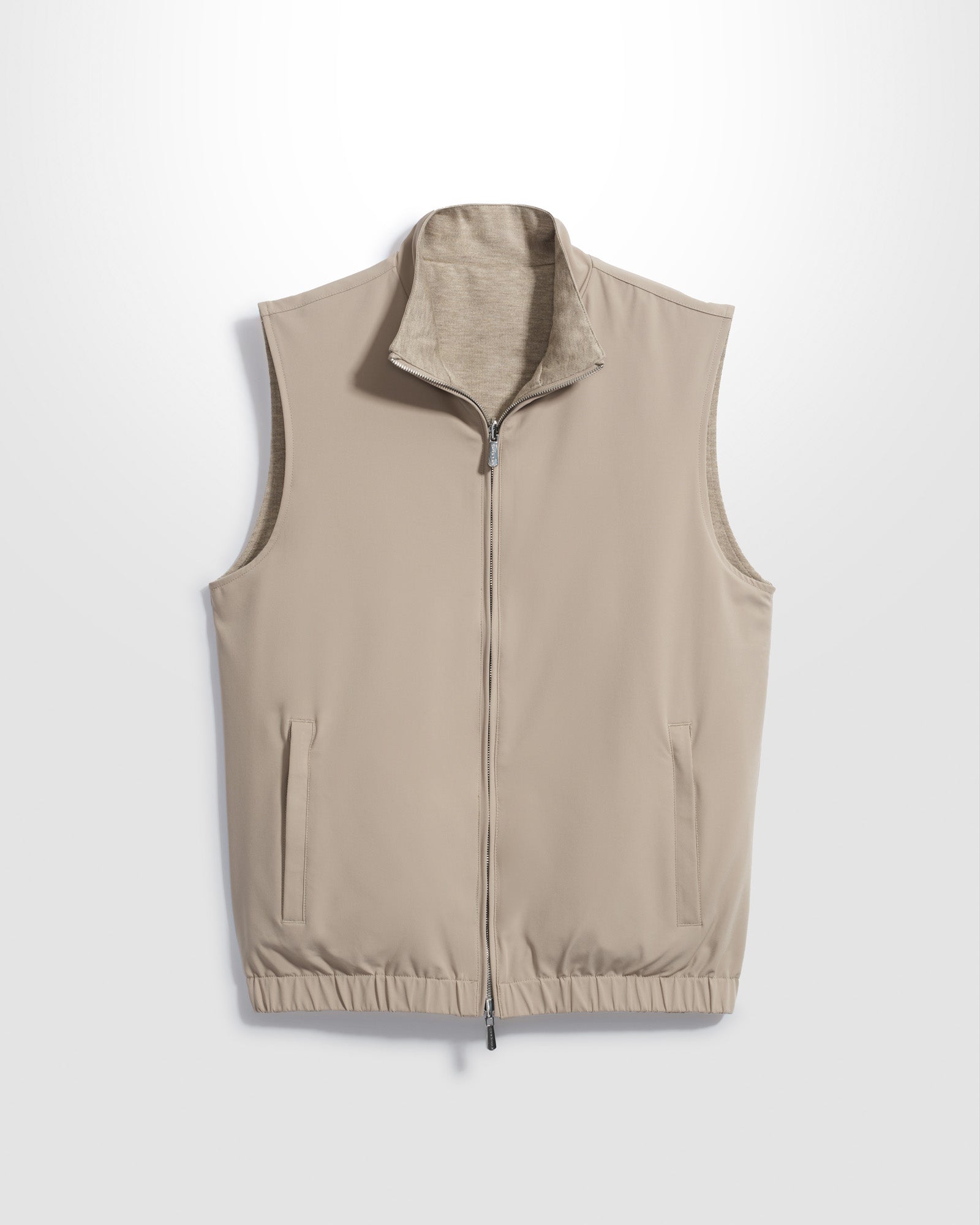 Reversible Classic Gilet Beige