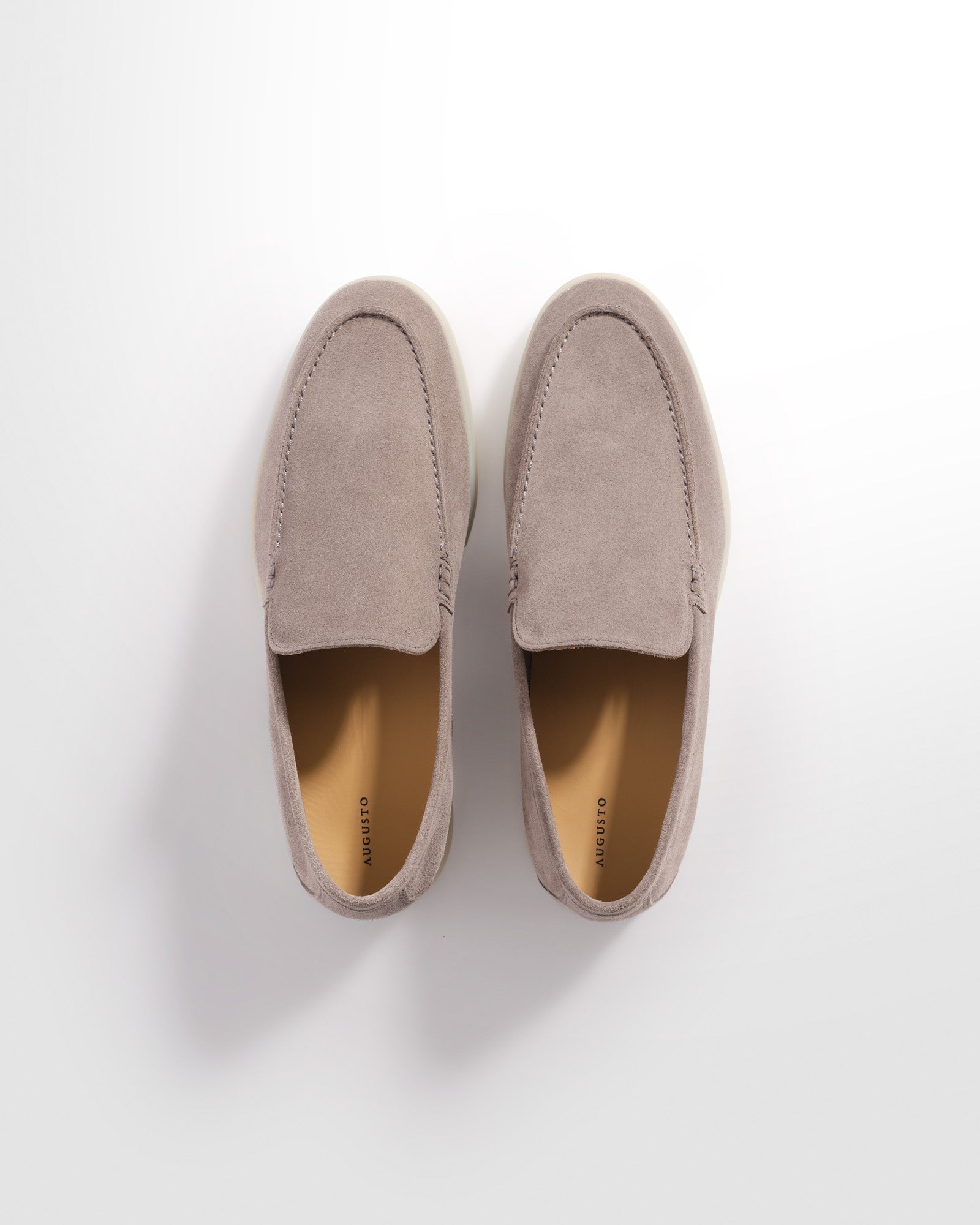 Suède Loafers Zandkleur
