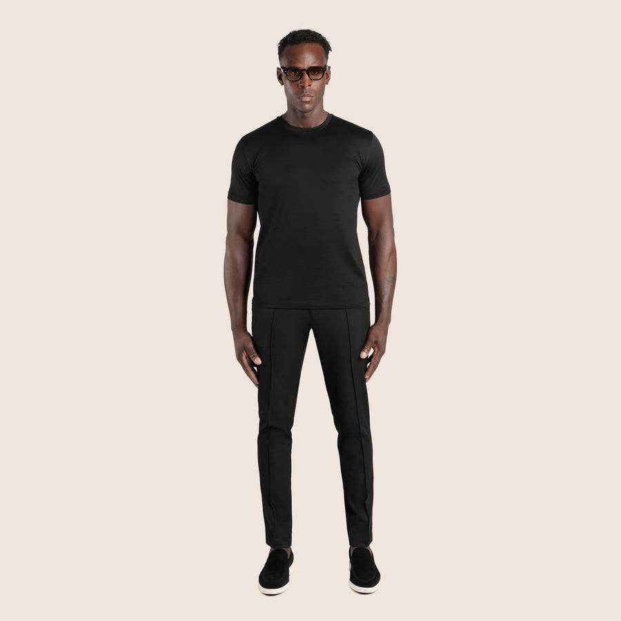 Mercerised Luxury T-shirt Black